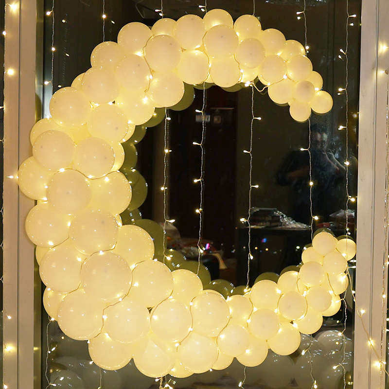 ins马卡龙渐变色3D立体爱心气球月亮求婚告白生日创意新婚房装饰