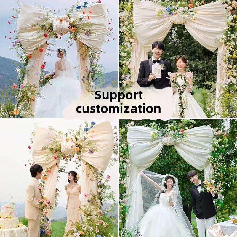 蝴蝶结门婚纱照道具婚礼派对节日活动展示安排网红装饰