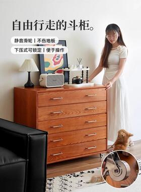 中古斗柜客厅纳柜客厅立柜复实木279抽收屉柜卧置物柜古靠墙储室