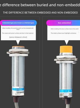 沪工电感式接近开关LJ18A3-8/5-J/Z/BX/AY/EX/DZ/CX传感器M18