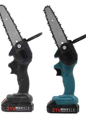 6寸迷你锂电YUB锯充伐电式小手持电锯木枝修园林电动型工具电链锯