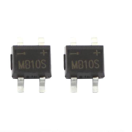 MB10S SOP-4封装 贴片整流桥堆 0.5A 1000V 电流大芯片 原装现货