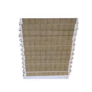 外墙防火岩棉夹芯板防火保温岩棉夹心复合板隔音阻燃板岩棉夹芯板