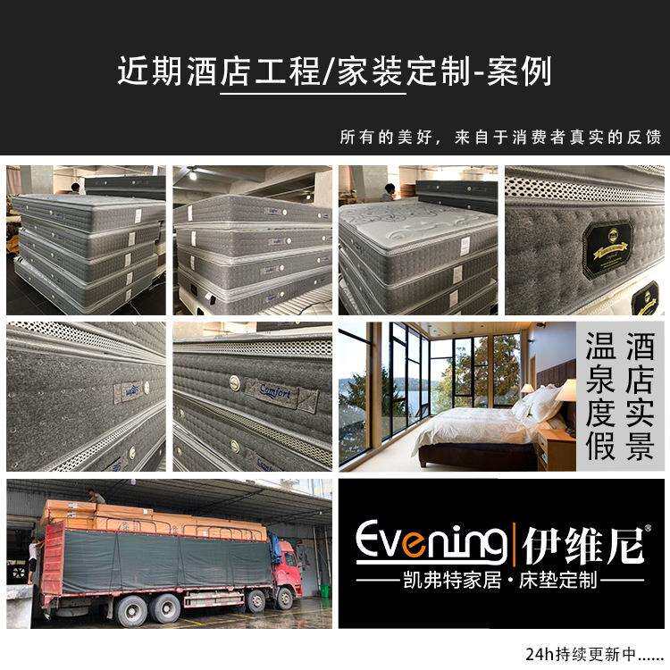 伊维尼Evening 连锁弹簧植物大豆海绵环保棕偏硬床垫席梦思家用