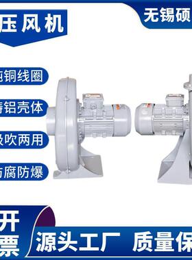 2200W耐高温工业中压鼓风机 CX-125A 2.2KW气体输出通风引风风机
