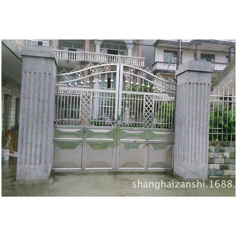 欧式铁艺大门NFU豪门小区雕花铝合金华防盗庭院门不钢锈门