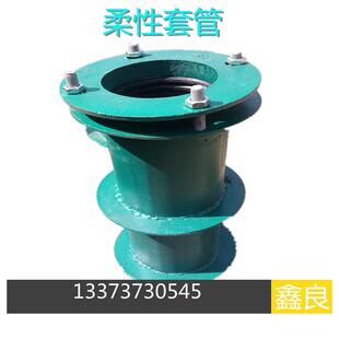 02S404柔性防水套管 橡皮圈止水翼环DN50 80 100 125 150 200 250