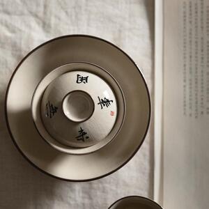 梵汝手绘小草书诗经圆逸二才盖碗不烫手高档景德镇青花茶具泡茶碗