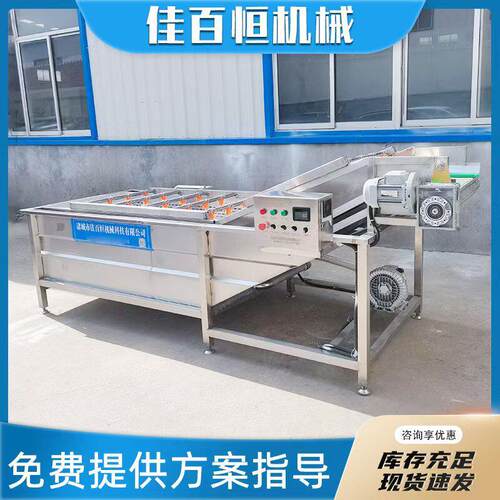 全自动果蔬气泡清洗机商用大型洗菜机多功能流水线水果蔬菜洗果机