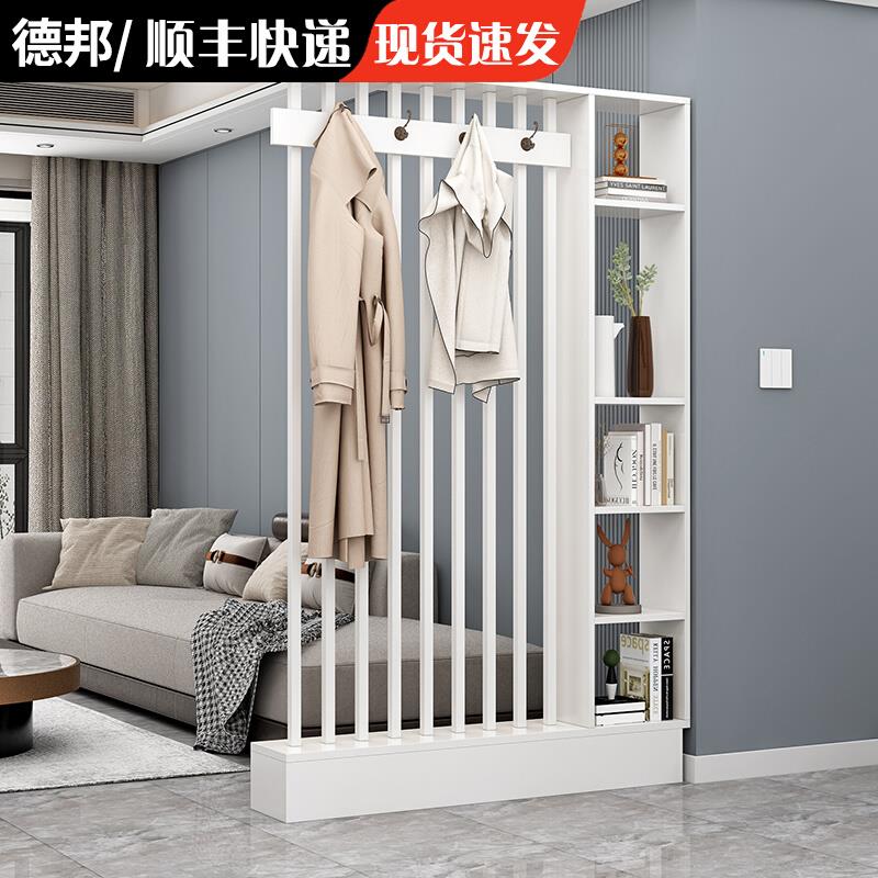 新中式屏风隔断客厅家用玄关柜现代简约入户门厅遮挡装饰置物架子