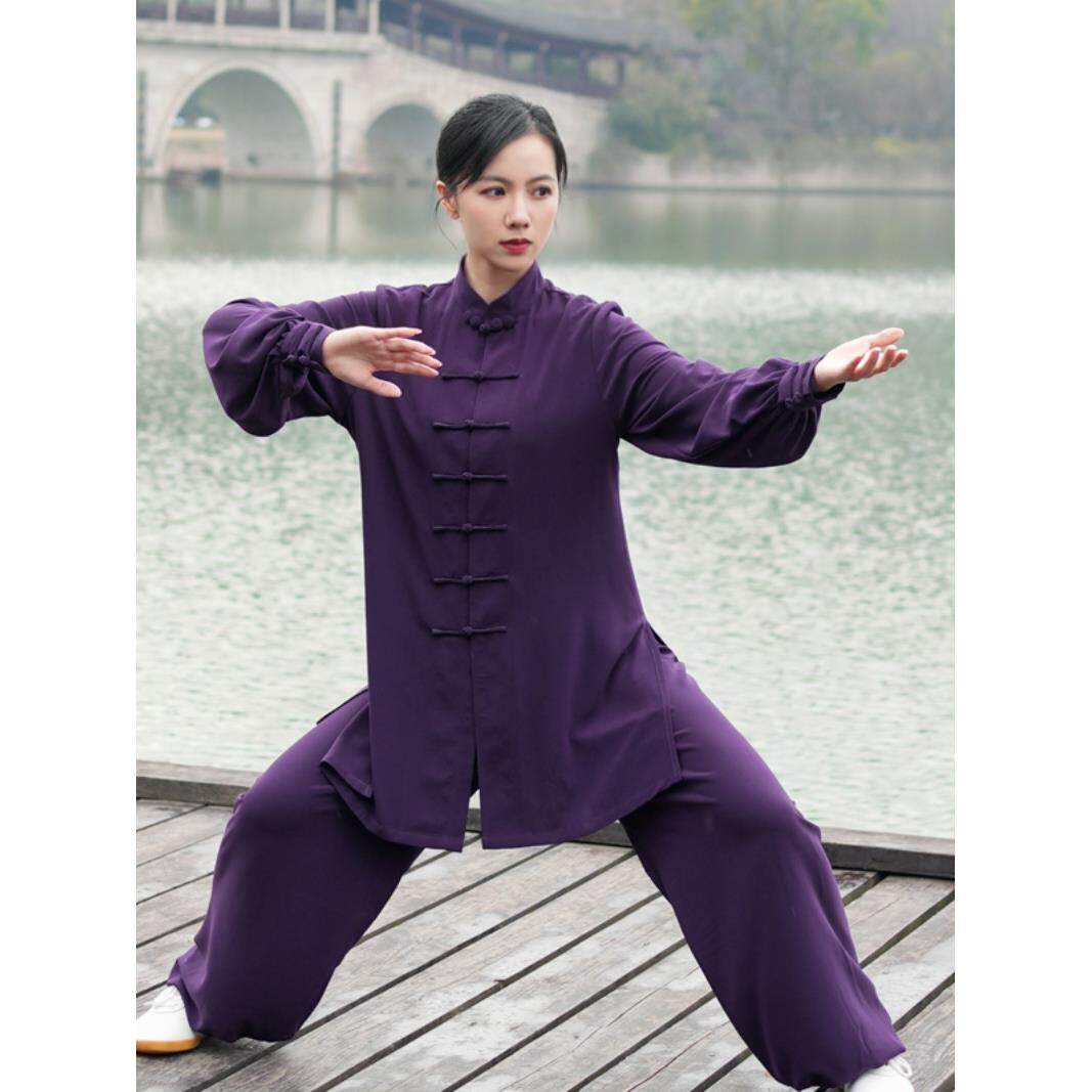 2023新款珍珠弹力麻宝葫芦扣太极服四季穿太极拳练功服武术表演服