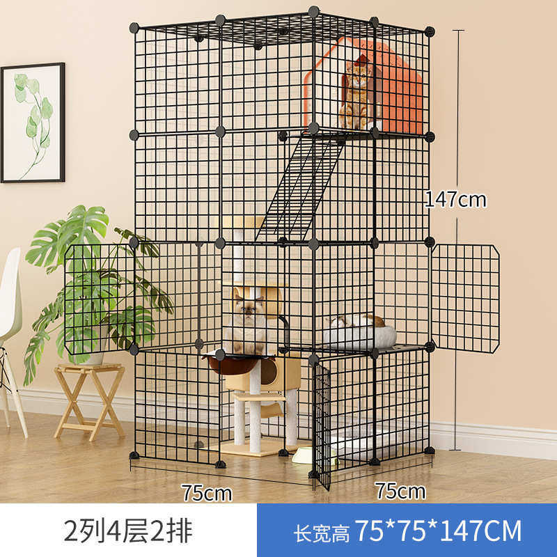 猫笼子家用别墅自由空间大室内猫舍大号猫笼别墅猫咪猫窝带厕所