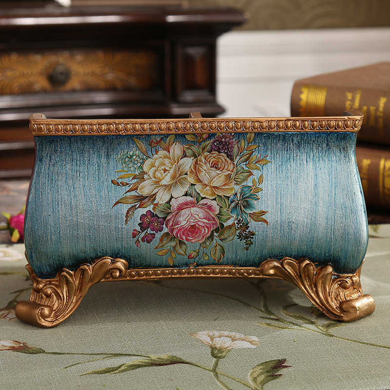 创意欧式收纳盒摆件复古遥控器盒书房桌面客厅茶几储物盒家居饰品,特色手工艺,其他特色工艺品,淘宝优惠券,粉丝福利购,淘宝优惠卷