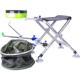 新款 多功能全地形钓鱼椅不锈钢折叠便携垂钓椅轻便钓鱼凳椅子马扎