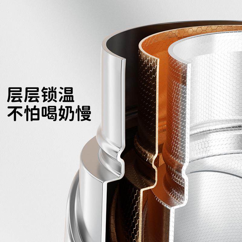 卡蜜迪kamidi 保温奶瓶316不锈钢一杯两用保温学饮外出奶嘴鸭嘴杯