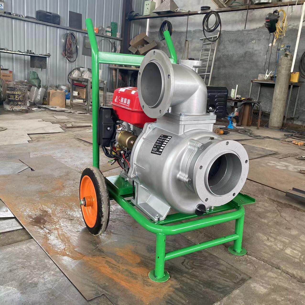 污水提升泵多功能潜水式抽沙泵小型框架式抽水机移动便携柴油水