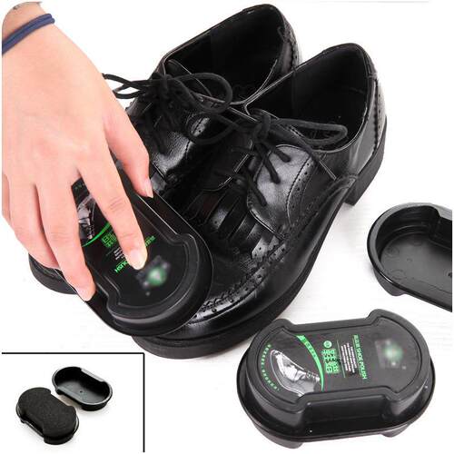 Leather Shoe Brush and Care Brightening Tool, Double-Sided S