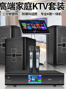 家庭KTV音响套装卡拉ok唱歌全套家用K歌点歌机中小型会议音箱设备