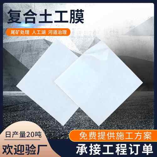 复合土工布两一膜一布一河道治TQH理人工湖蓄水池膜用防渗土工膜
