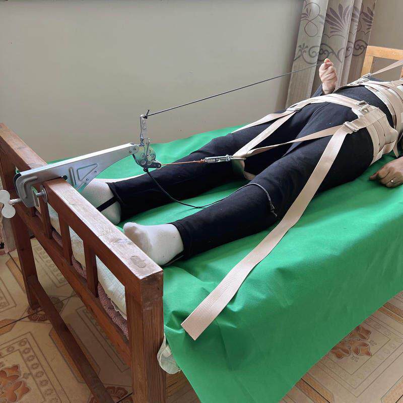 腰椎牵引带手拉力床头弹簧架子椎间盘突出拉伸脊椎侧弯腰部矫正带
