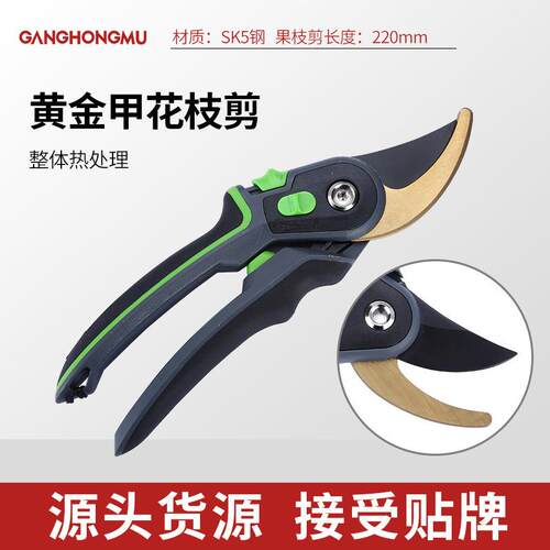 亚马逊花艺剪刀剪枝剪专用园林果树修枝剪省力剪SK5园艺剪枝剪刀