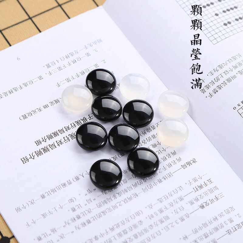 xsz天然玛瑙五子棋棋子儿童初学高端礼品围棋棋盘套装玉石送礼比