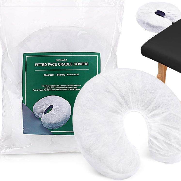 一次性枕套U型枕专用枕套一次性枕巾带松紧全包围趴洗脸巾套100pc图片