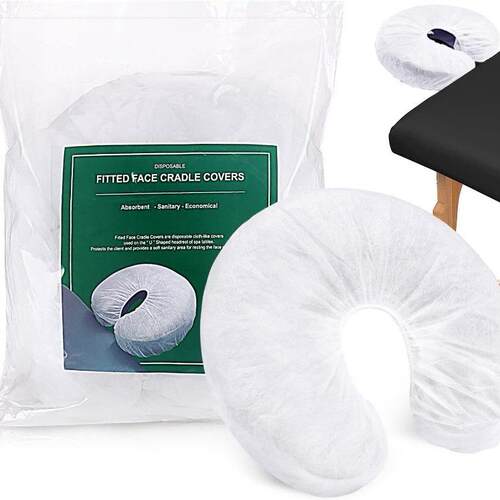 一次性枕套U型枕专用枕套一次性枕巾带松紧全包围趴洗脸巾套100pc