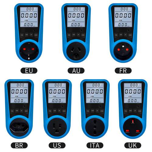 数字式电流表交流电能表时间瓦特电能功率计AC230V50Hz计费器电表