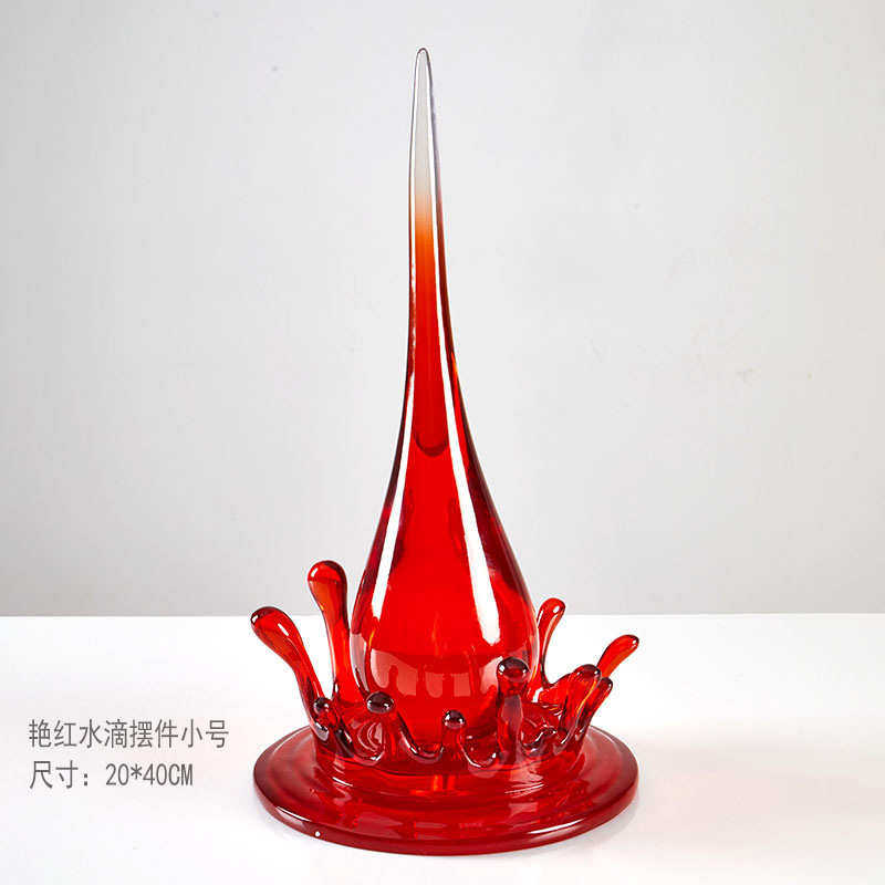水滴摆件高级电视柜奢现代抽象招财酒柜轻艺术装饰品客厅感办公室