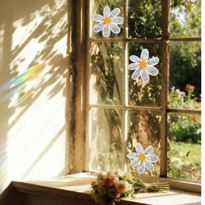 Daisy Flower Static Cling Stickers for Windows and Walls