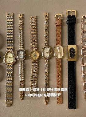 样板房衣帽间装饰品摆件女士电子时尚皮质钢带仿真手表模型新款