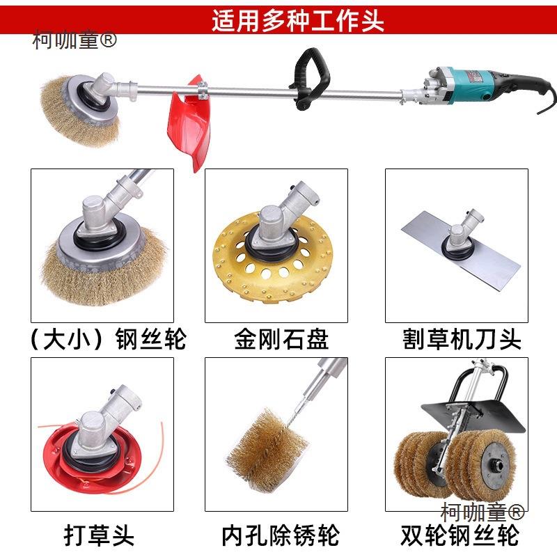电动除锈机彩钢668工瓦铁钢去锈铁翻新字钢船用除锈钢刷丝打磨麦