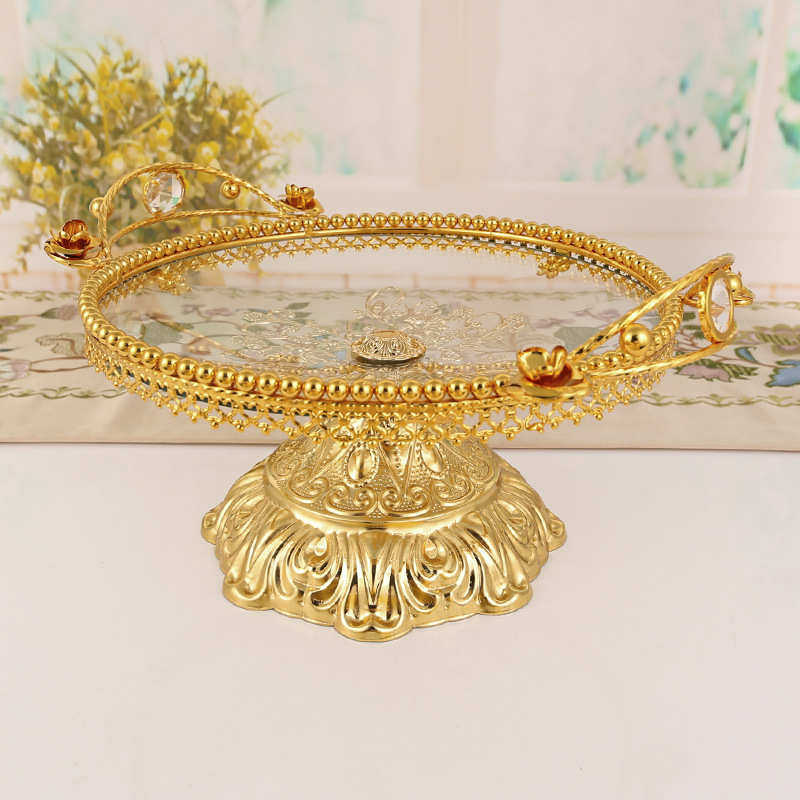 金属玻璃果盘家用创意客厅茶几水果盘果斗盆点心盘西餐盘装饰摆件,家居饰品,果盘/果篓,淘宝优惠券,粉丝福利购,淘宝优惠卷