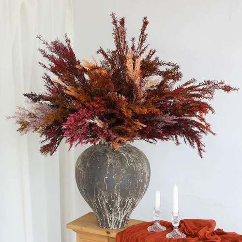 复古怀风75陶瓷花瓶摆件板盆间酒店大堂民宿插旧样花花软装饰品摆