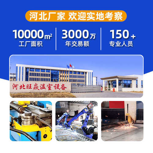 连栋温室大棚蔬菜育苗花卉暖棚养殖栽培钢管骨架内外遮阳温室大棚