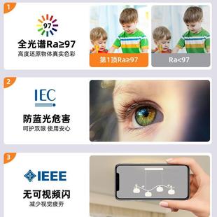 奶油风创意278南瓜餐厅吊灯205年桌新款 温馨护眼一体长餐条吧台灯