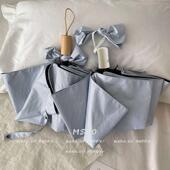兰烟予格子适合四季 治愈系雨伞自动晴雨两用防晒紫外线太阳伞简约