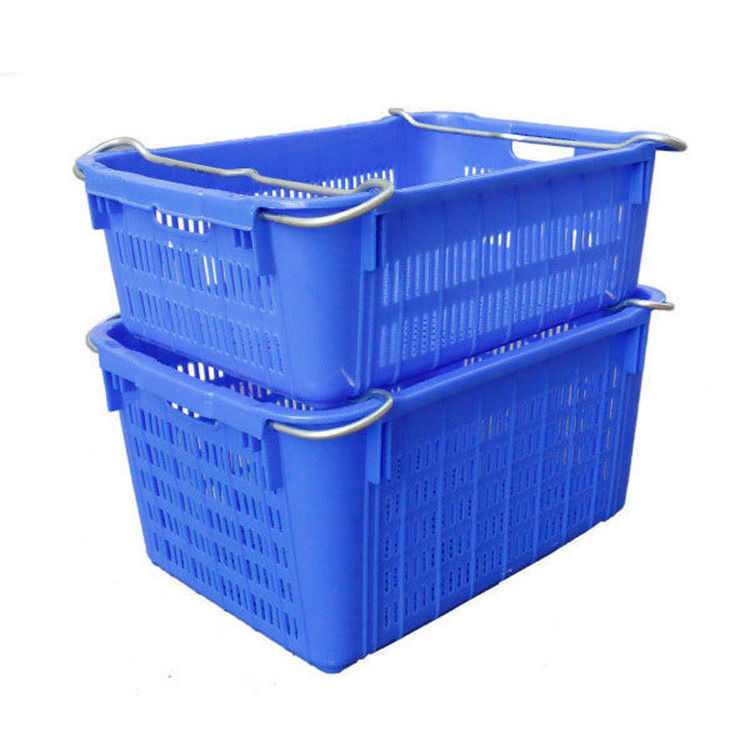 加厚网眼塑料周转箩塑胶箩蔬菜水果筐物流运收纳框镂空整理胶箱