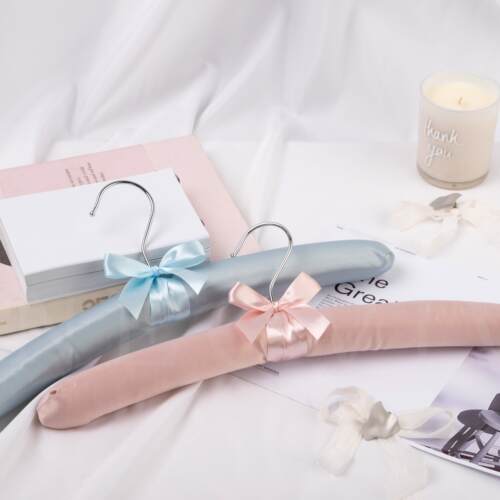 室内衣架家用挂衣挂钩包布海绵防滑无痕服装店布艺棉衣架子卧室