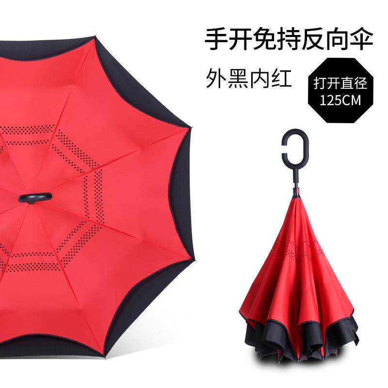 新款140cm德国6骨风自动反向伞长柄超大号车载人双男女加固抗暴1