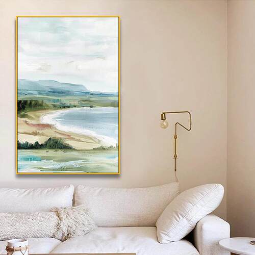 纯手绘油画客厅关玄过地道立体肌理装饰挂SH133画大代幅抽象现简