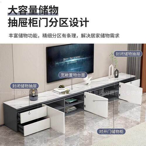 电视柜铝合金组合环保全铝落地式电视柜客厅小户型现代简约
