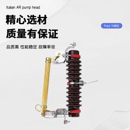 鸿逸高压跌落式熔断器RW11-10F/100/200熔断器带令克保险户外10kv