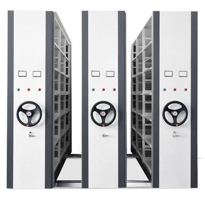 成密集柜手档案室电动Bld-211智能集架摇式移动档案柜密底图柜都