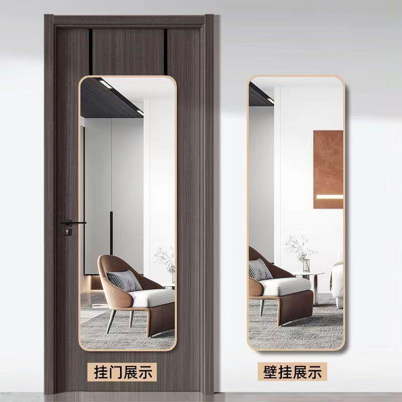 门镜子试门后全身镜可挂挂门穿衣壁佐致(收镜衣镜挂挂墙式可拆卸