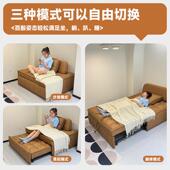 小户型布豆腐块沙245发床无扶手折叠两小户用型可伸大缩科技沙发
