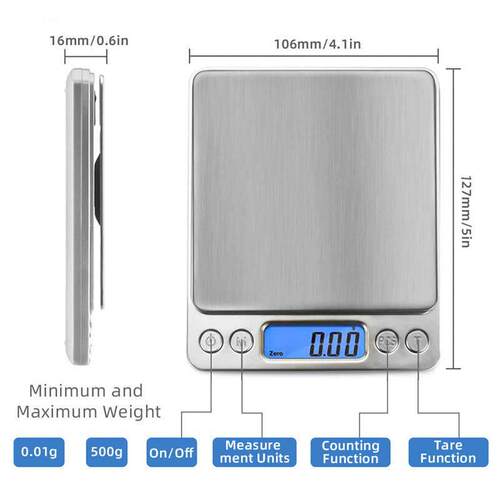 Kitchen Scale Electronic Food Scales Measuring Tool Jewelry