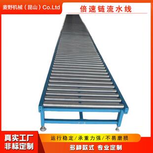 苏州厂家不锈钢滚筒线辊轴上料手动线无动力重载物流包胶输送机