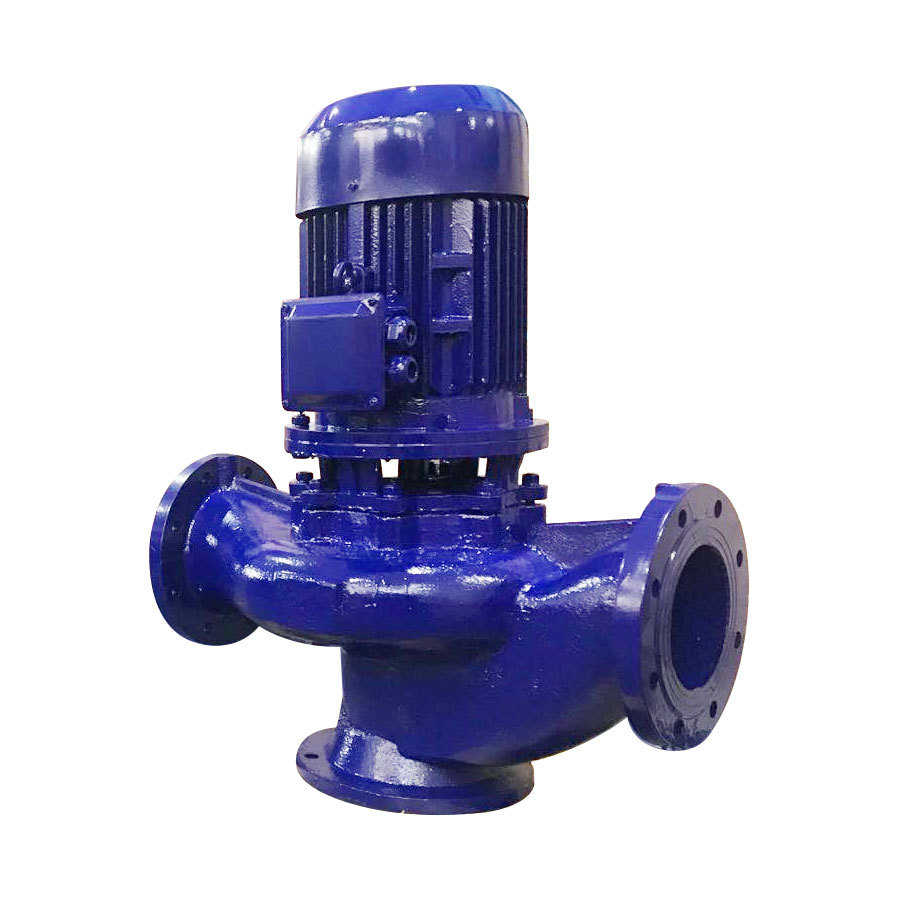 GW型管道泥浆泵1.5KW-15KW无堵塞管道排污泵污水泵立式管道离心泵